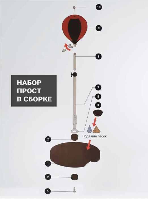 Детский боксерский набор до 127см груша и перчатки для бокса