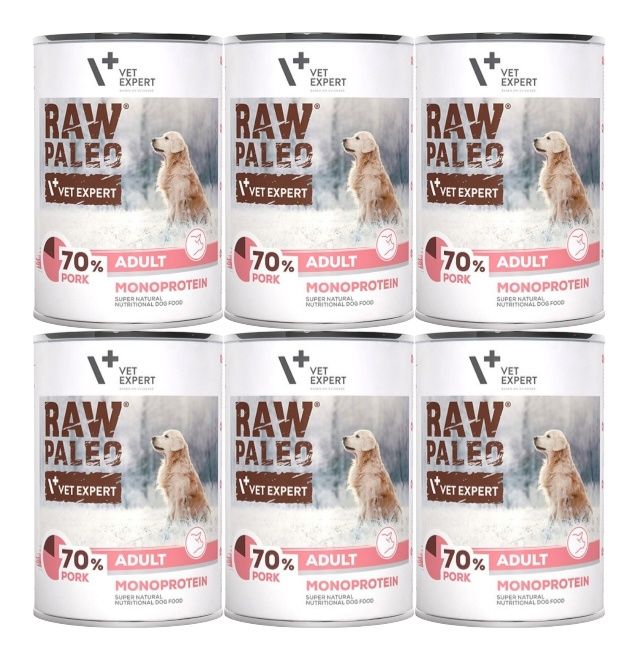 Raw paleo Adult Pork 6x800g wieprzowina