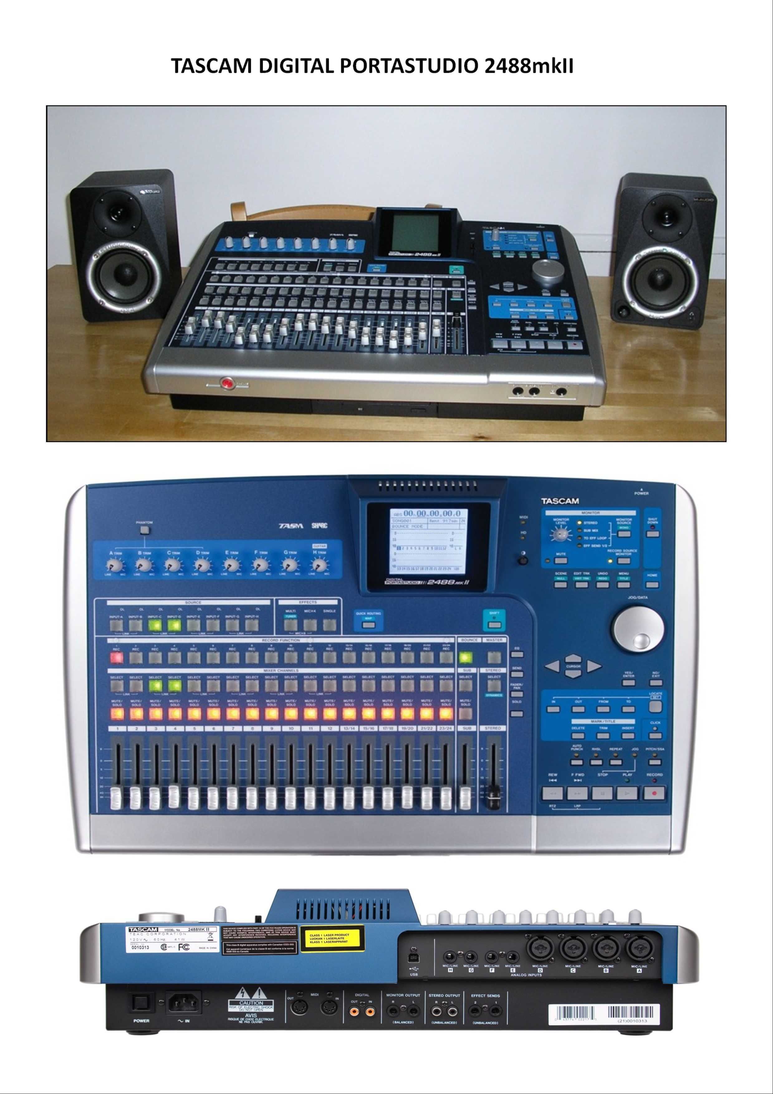 Equipamento De Som, Behringher, Tascam Portastudio