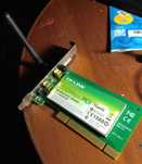 сетевой  WiFi адаптер  pci до 300 мб. сек
