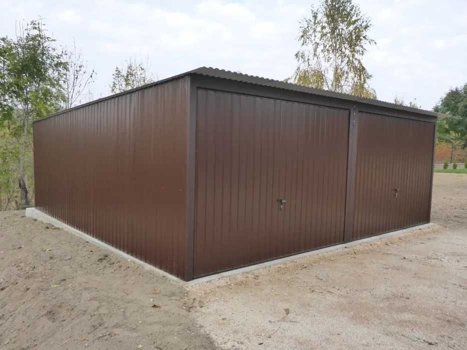 GARAŻ BLASZANY Schowek budowlany BLASZAK BUDOWA Garaże na budowę