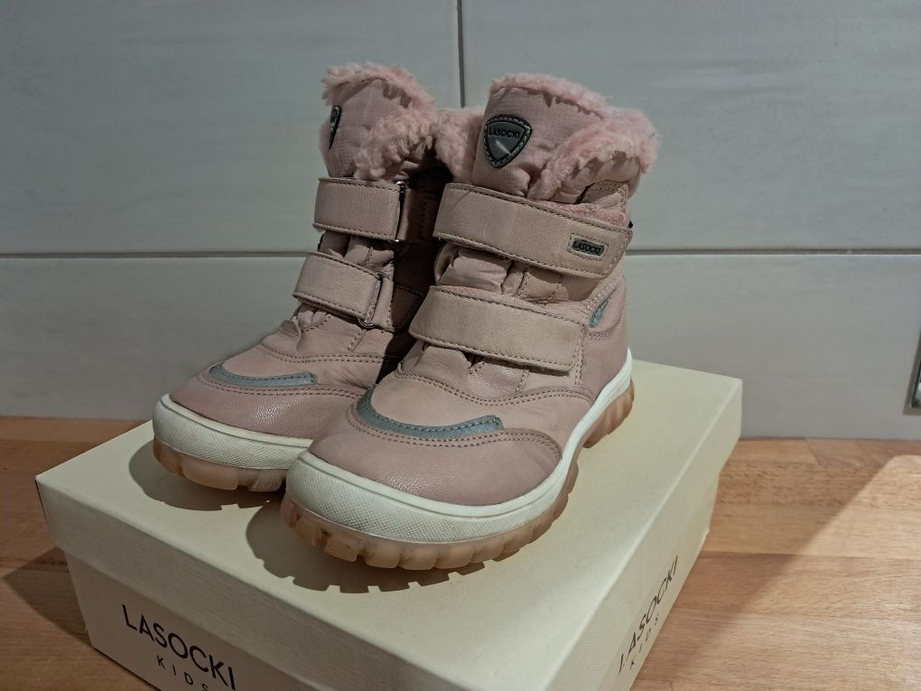 Lasocki Kids Star buty zimowe membrana 28 różowe