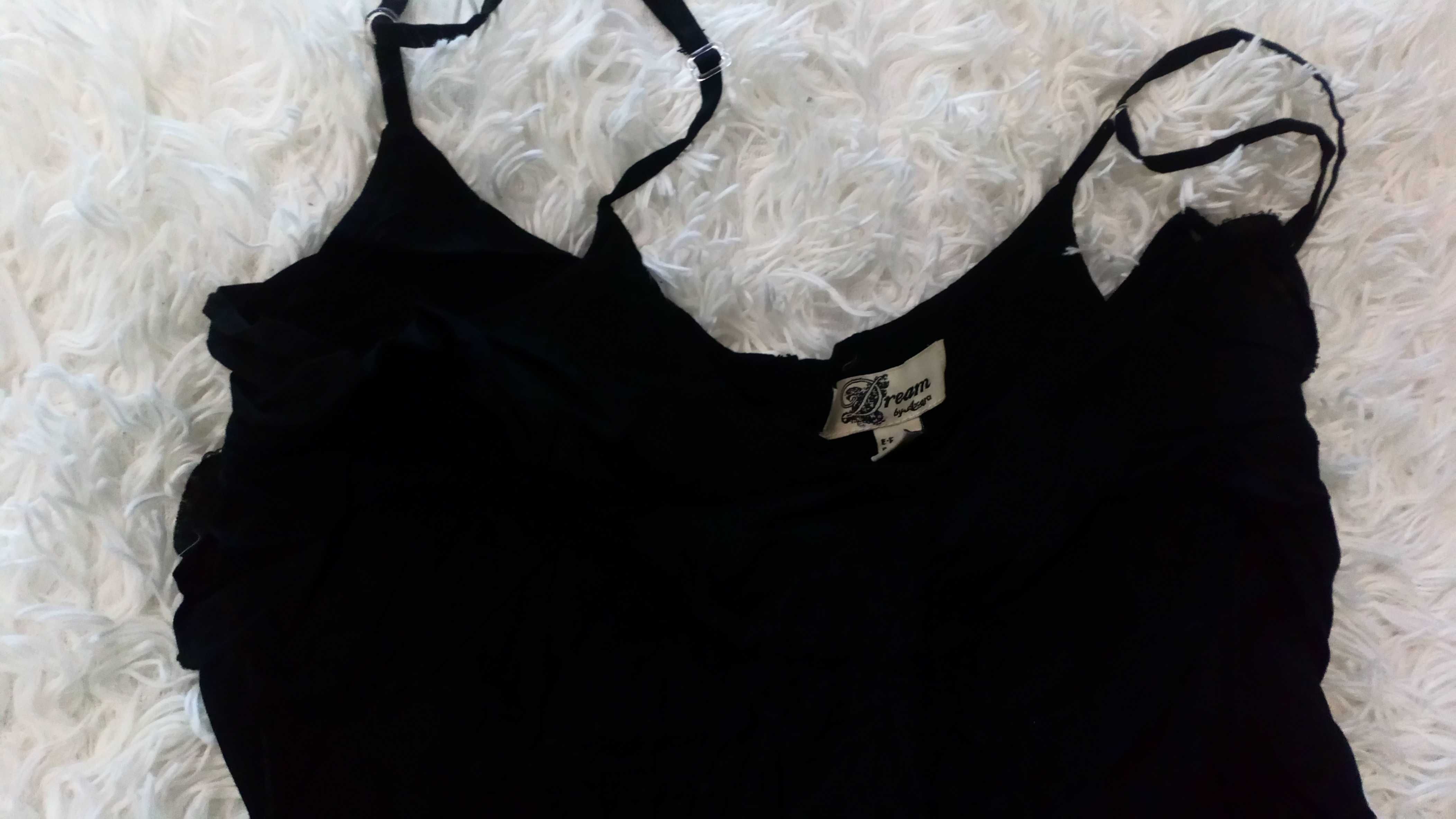 Czarna bawełniana sukienka z falbanami, Dream by Axara, r. S/36