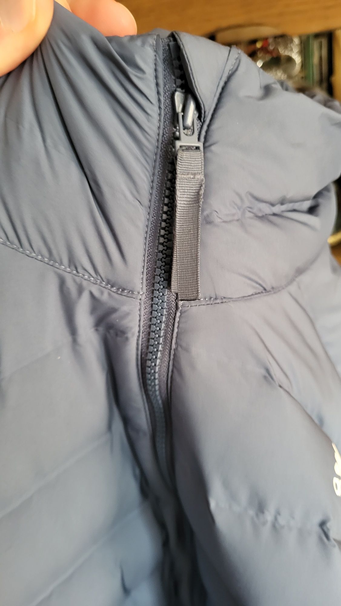 Adidas kurtka puchowa M niebieska