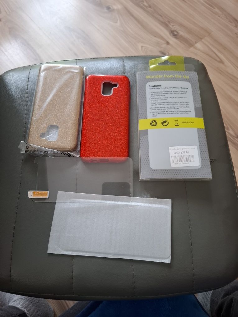2x etui + szybka samsung j6 W-wa