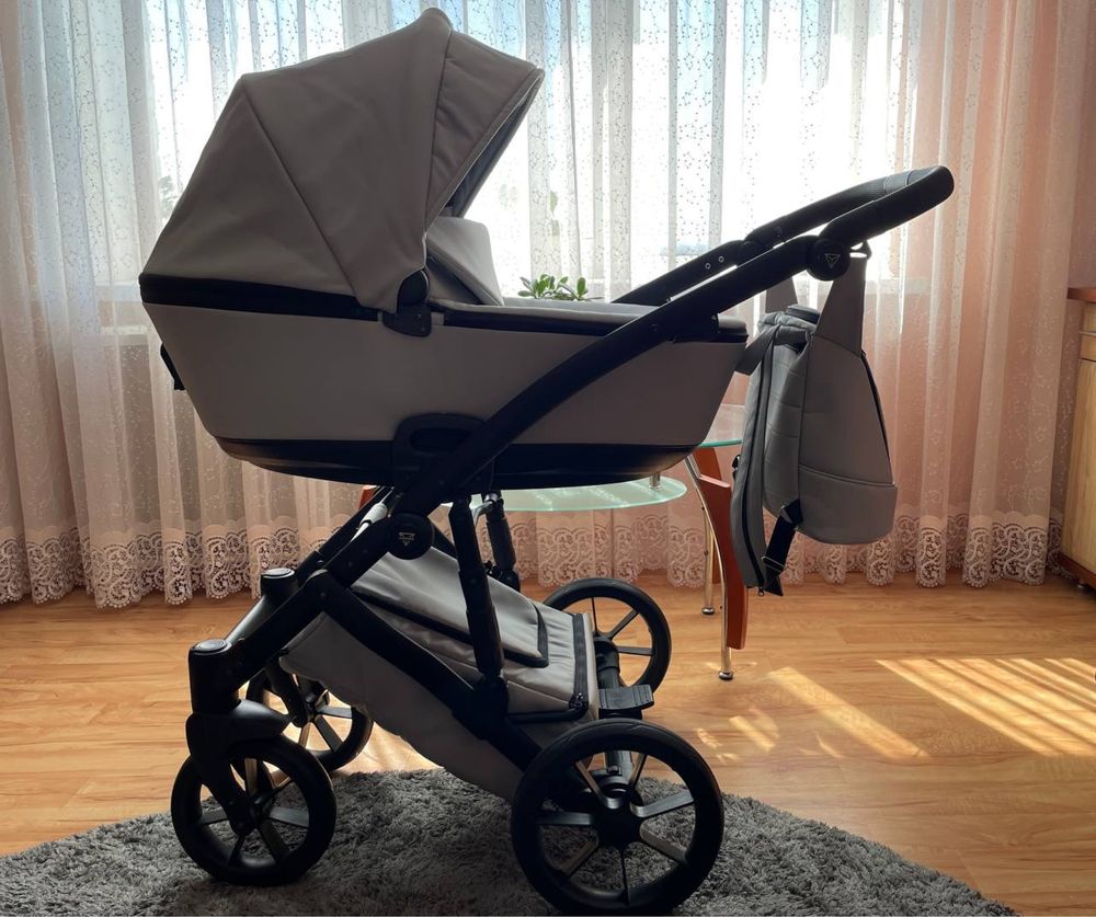 Коляска 2 в 1 Junama Space grey еко шкіра