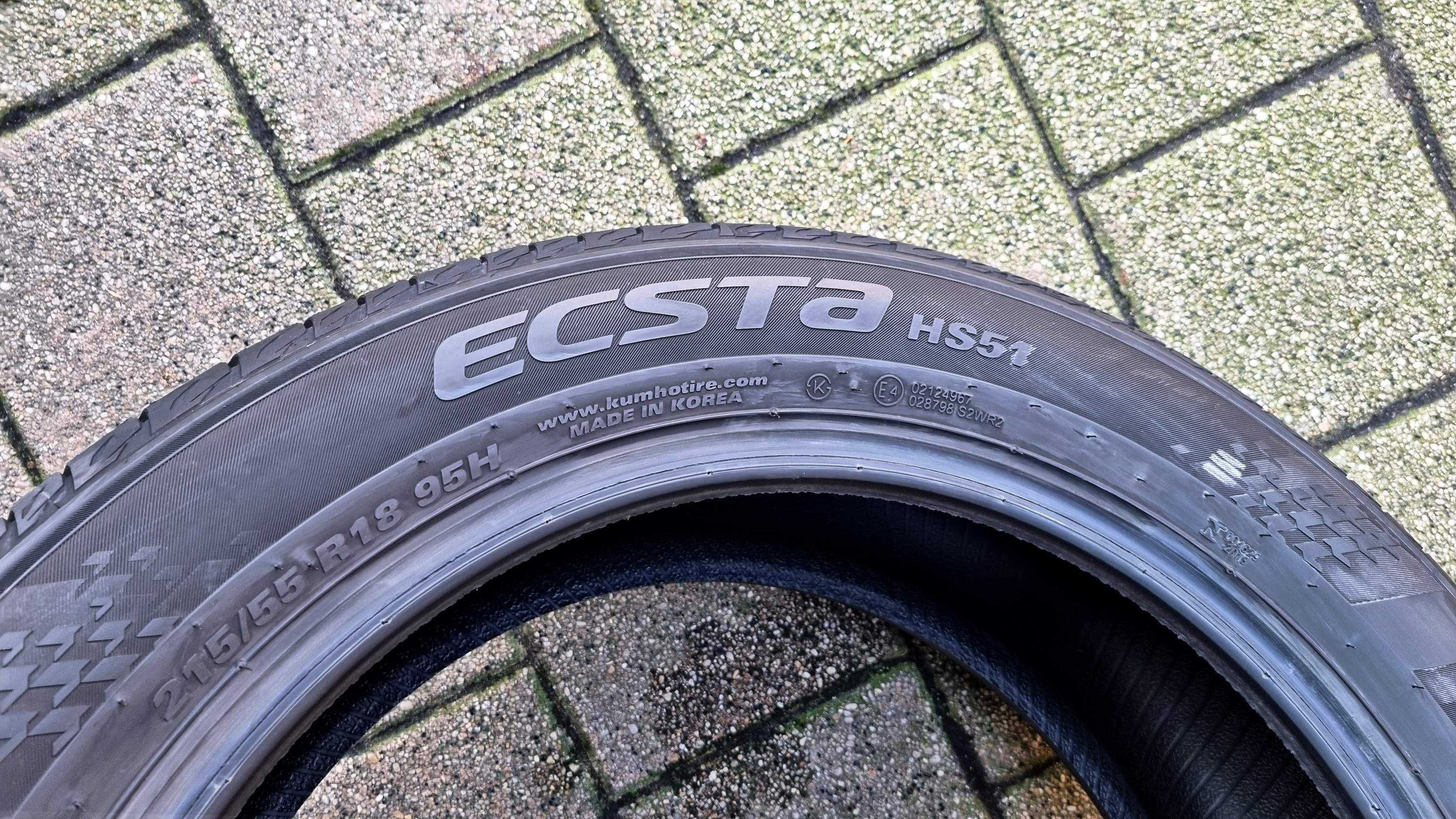 Kumho Ecsta HS51 215/55R18 95H Korea Rok 2023 - Nowe