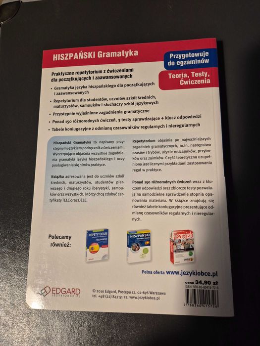 Hiszpański. Gramatyka dla osób początkujących i zaawansowanych