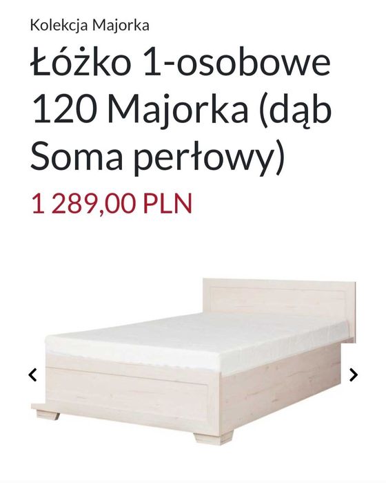Łóżko do sypialni Bodzio