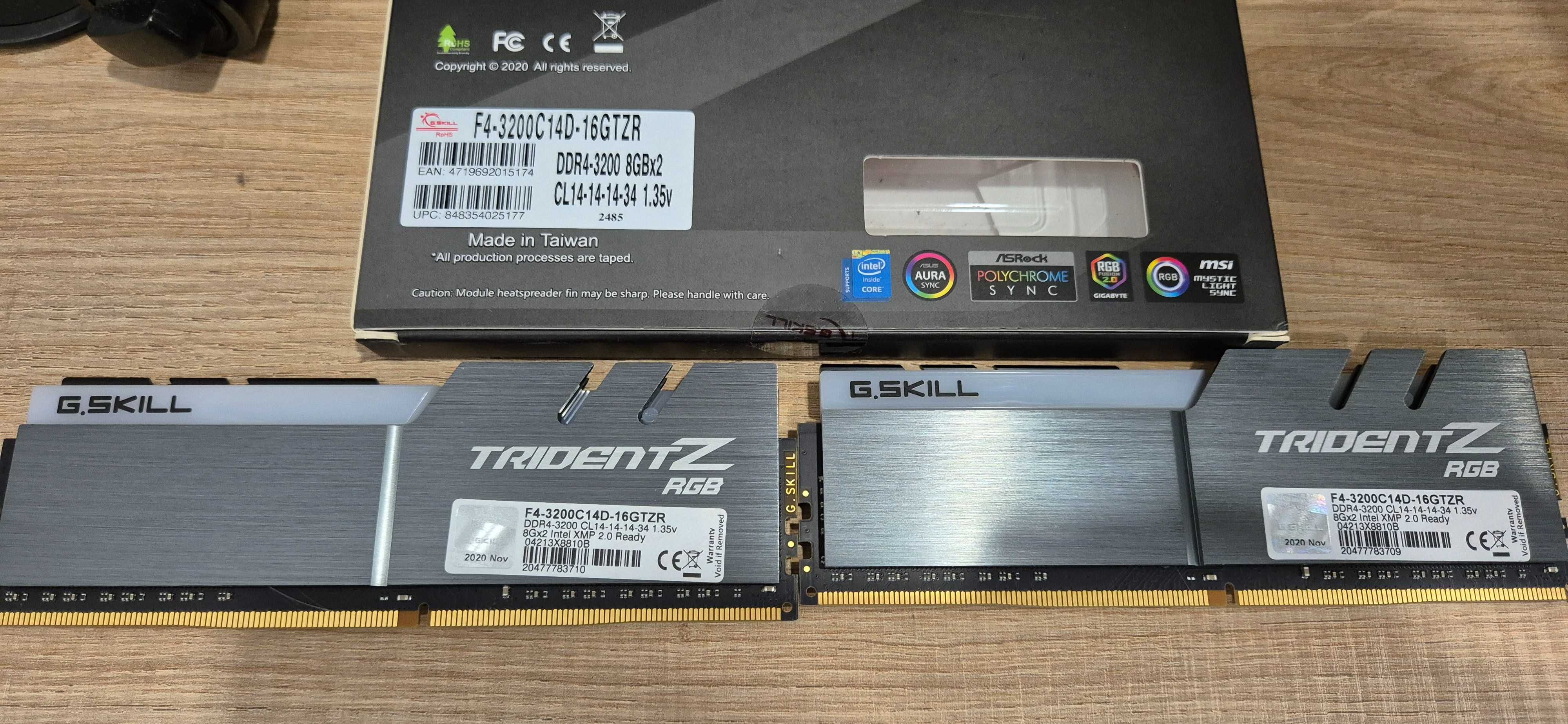 Gskill RGB DDR4 16Gb CL14 3200Mhz [2x8Gb]