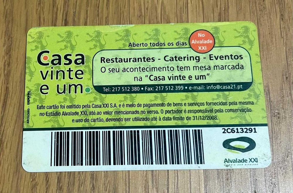 Cartão Sporting - Balakov