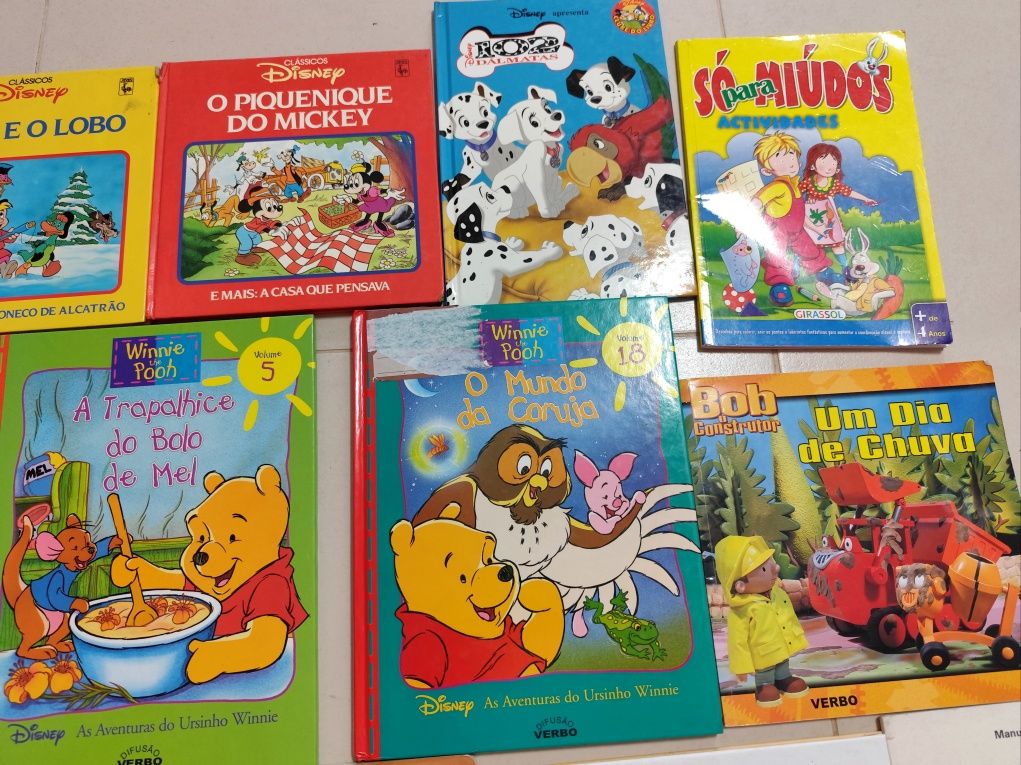 Lote de 23 livros Infantis - Ilustrados com texto