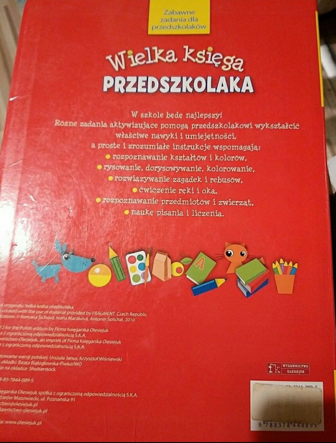 Wielka księga przedszkolaka dla dzieci zadania