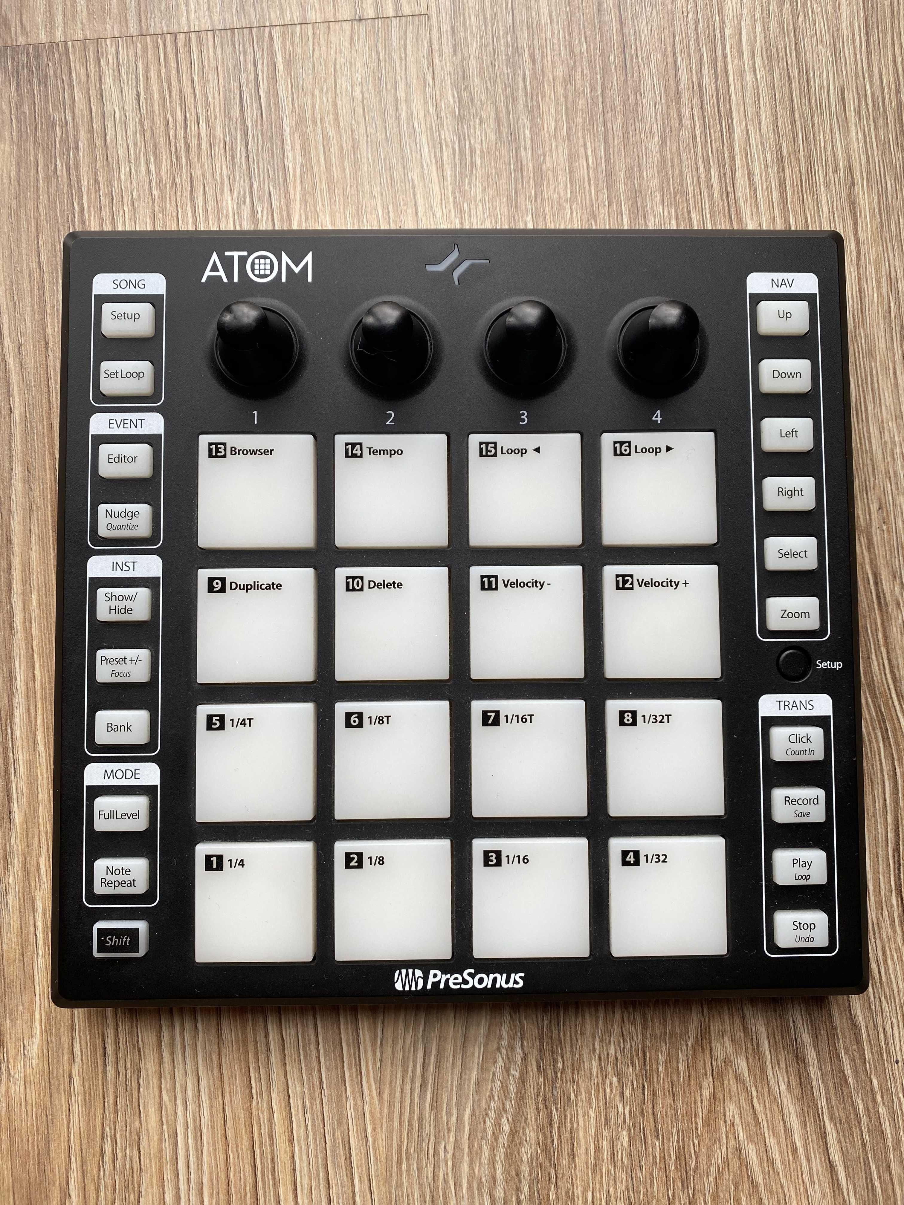 Kontroler MIDI do Ableton Live, Studio One. ATOM Presonus