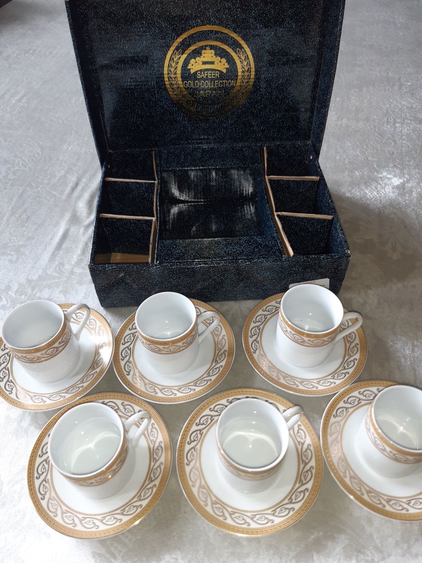 Filiżanki espresso komplet  Gold Collection JAPAN