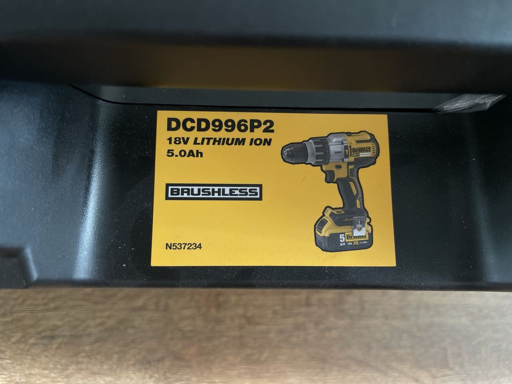 DEWALT DCD996P2 5Ah 20V MAX XR Безщіткова ударна дриль-шурупокрут