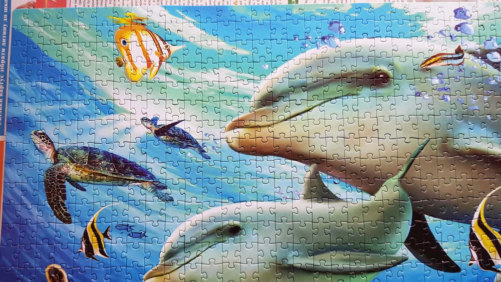 Пазл Pazzle Підводний світ (1000 елементів). 68х48 см. В коробці!