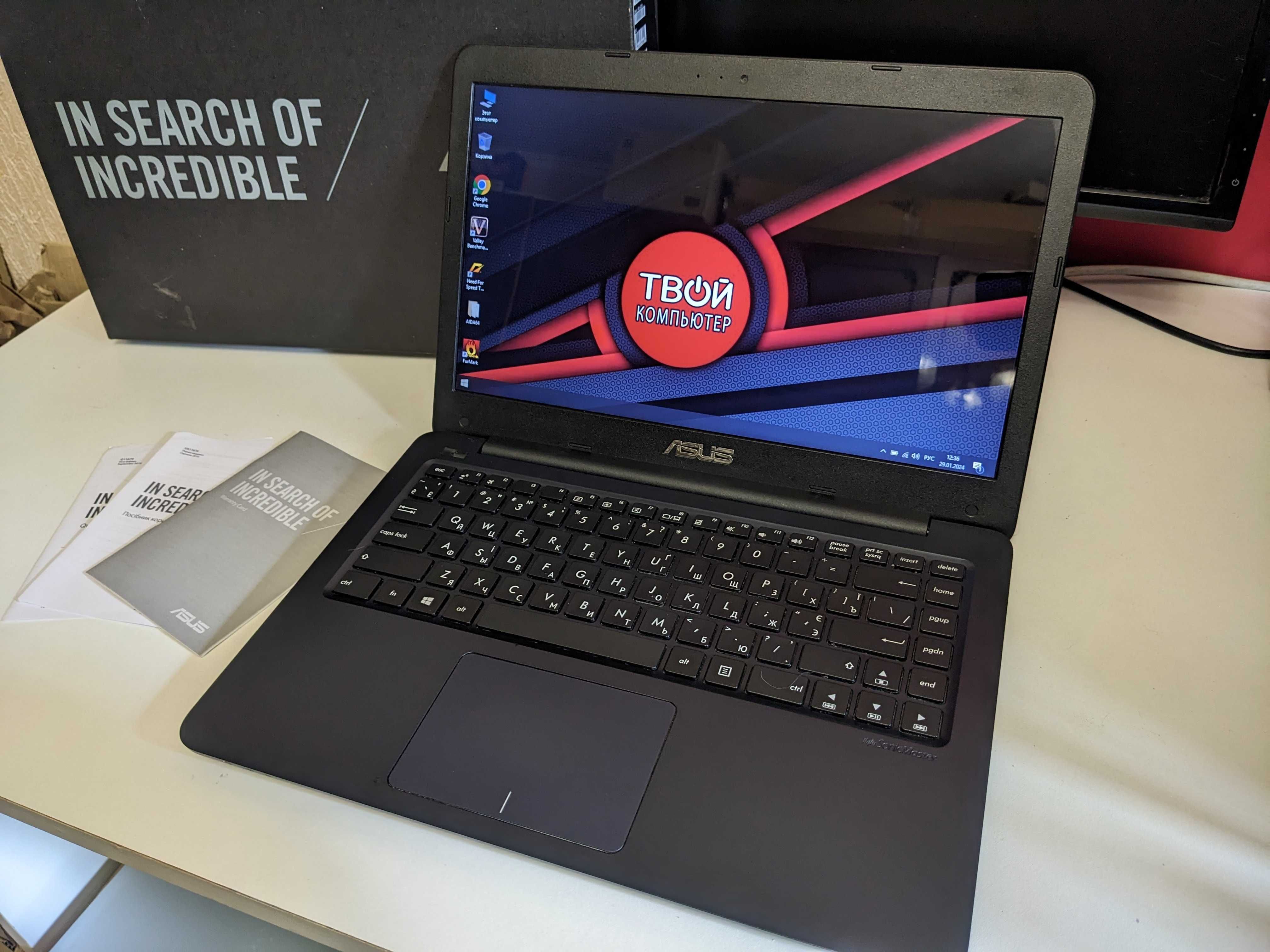 Ноутбук Asus - 14" LED | AMD A6-9200 | 4GB DDR4 | Video 2GB | 2018г