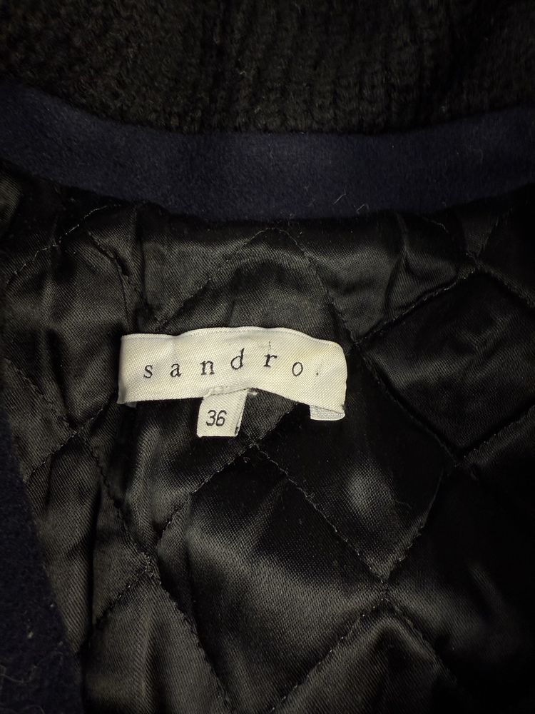 Куртка пальто Sandro wool шерстяна