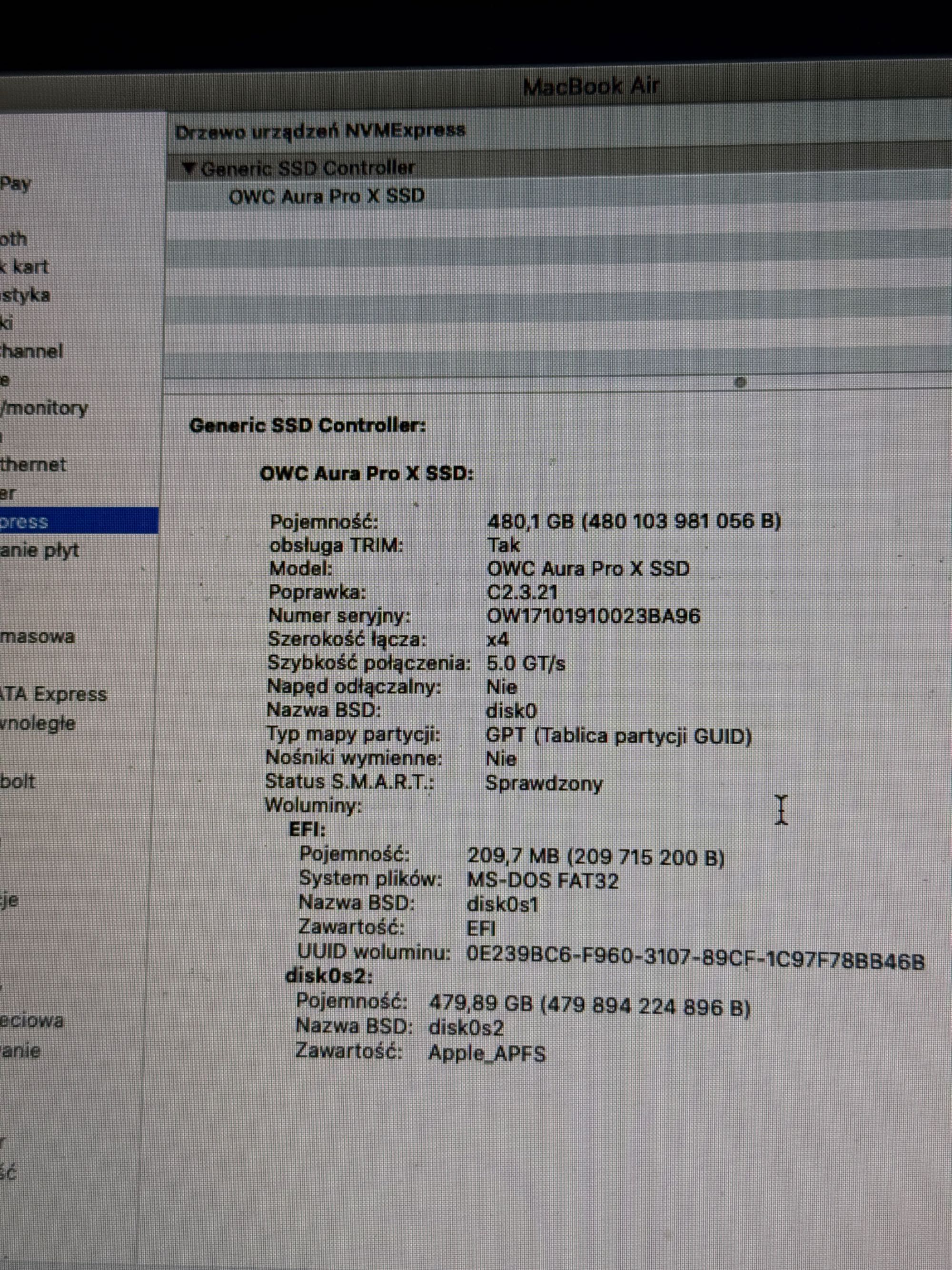 Apple MacBook 2017 13,3" Intel i5 8GB SSD 480GB