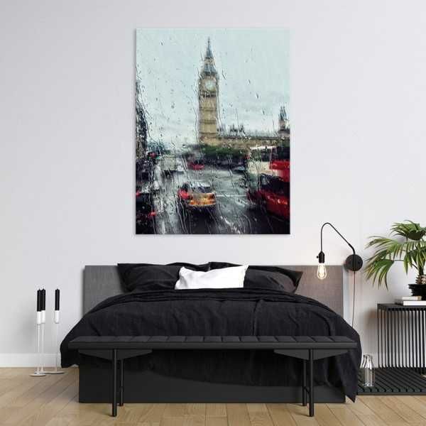 Картина на холсте Rain In London 50x65см