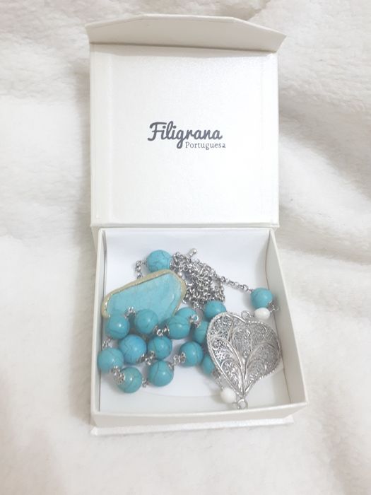 Colar em prata princesa das Astúrias em Filigrana (novo)