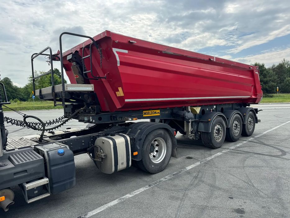Wielton NW-3  Naczepa wywrotka half pipe 26m  ALCOA  WAGA 4,7 T.