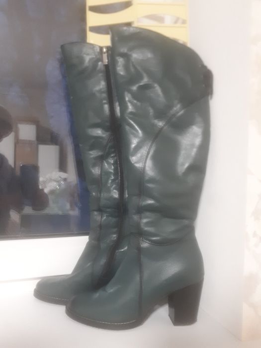 Сапоги зимние, натуральная кожа 38р.