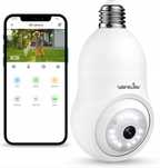 Inteligentna kamera obrotowa WiFi w żarówce 2K G6 z gniazdem E27