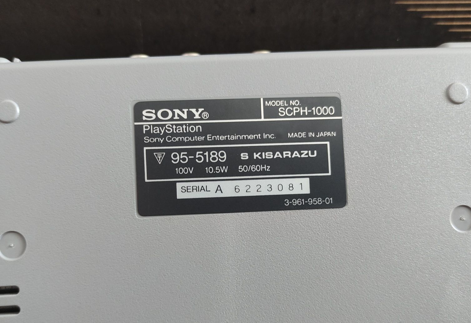 Sony playstation 1 ps1 fat model-1000 ntsc j