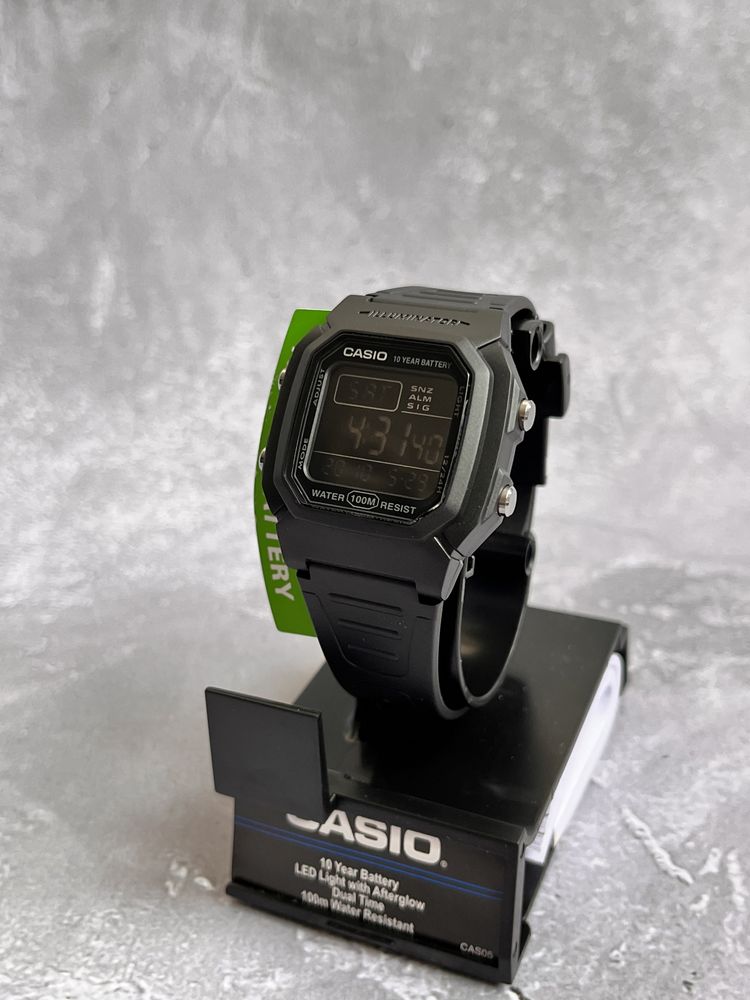 Casio W-800H-1BV Годинник класичний касіо спортивные часы Ø37мм