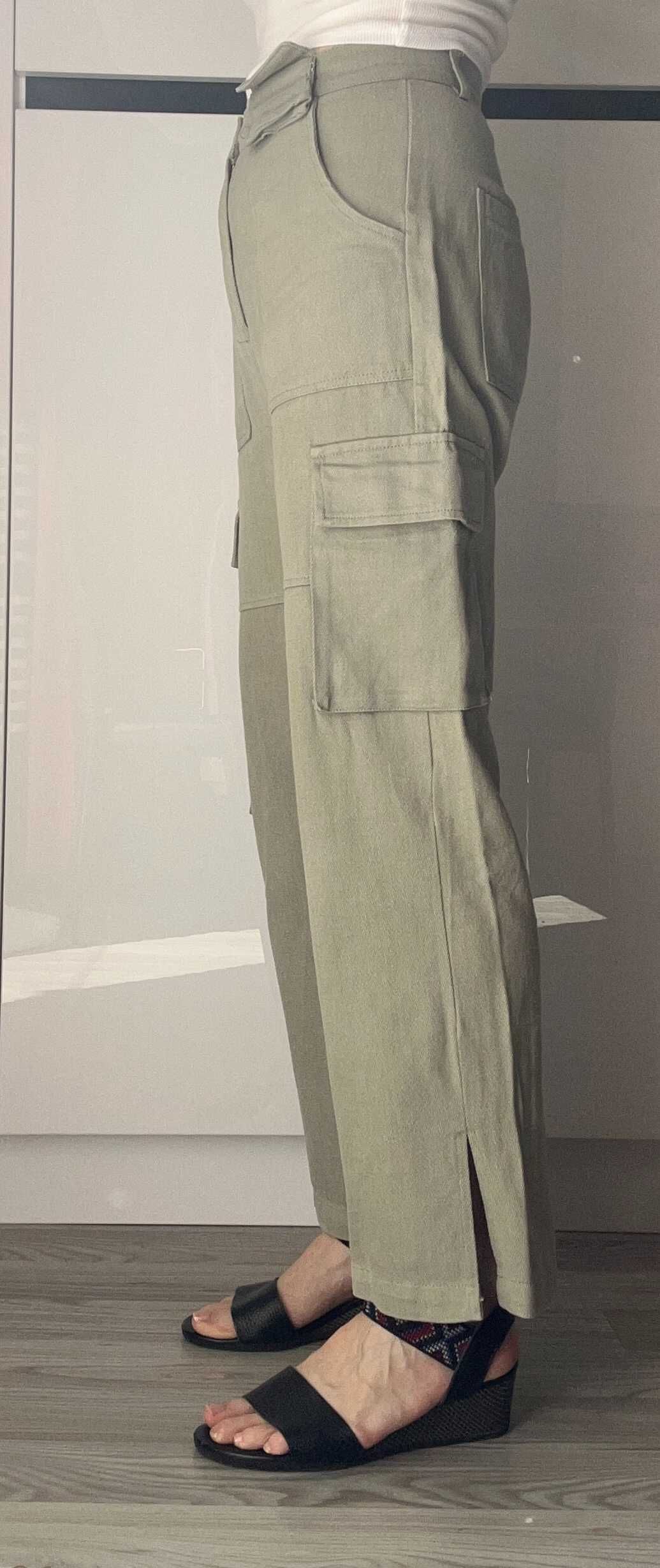 SIXTH JUNE - spodnie bojówki rozm. 36 - kolor khaki