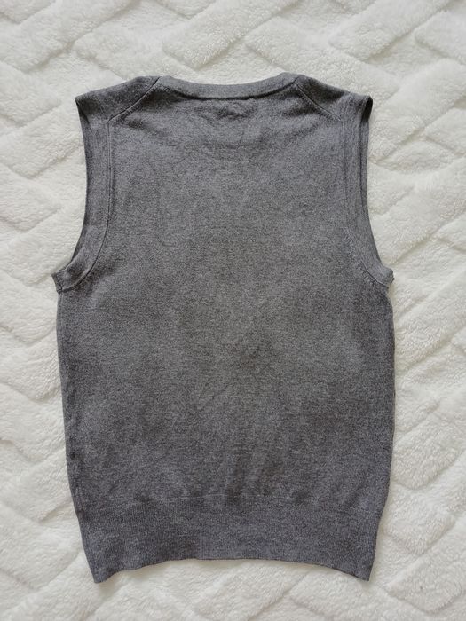 Szara kamizelka sweterkowa damska Zara rozmiar m