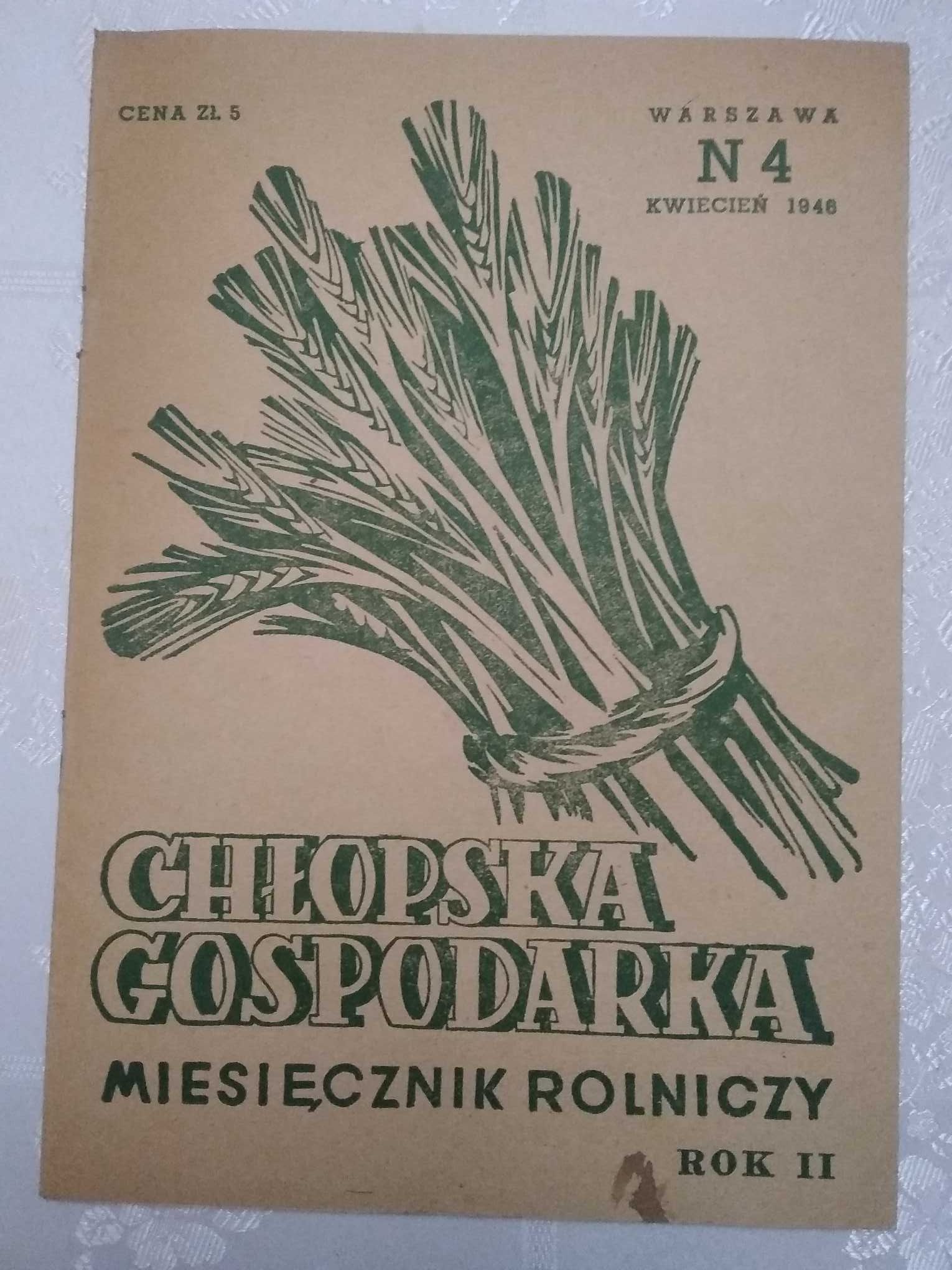 Chłopska Gospodarka nr 4 z 1946