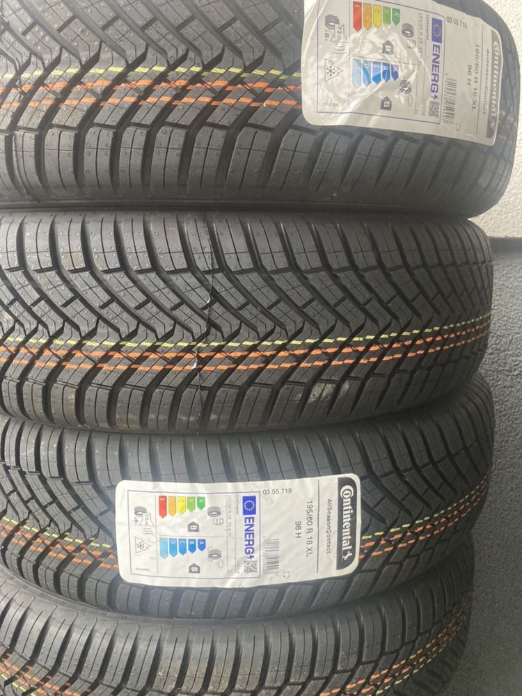 Opony całoroczne 195/60R18 Continetal nowe