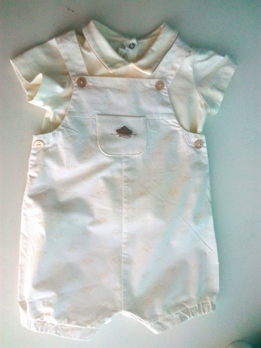 Conjunto camisola e jardineira, da Mayoral, 4-6 meses, 70 cm