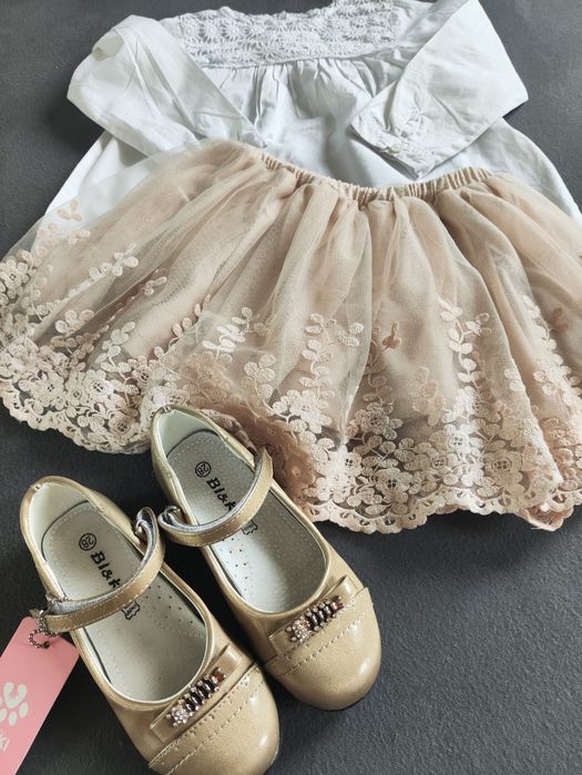 Baleriny balerinki pantofle wizytowe  pantofelki buty wiosenne komunia