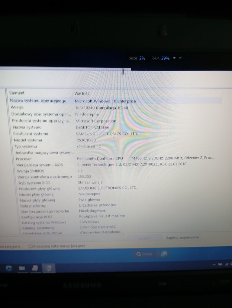 Laptop Samsung E352 z win10