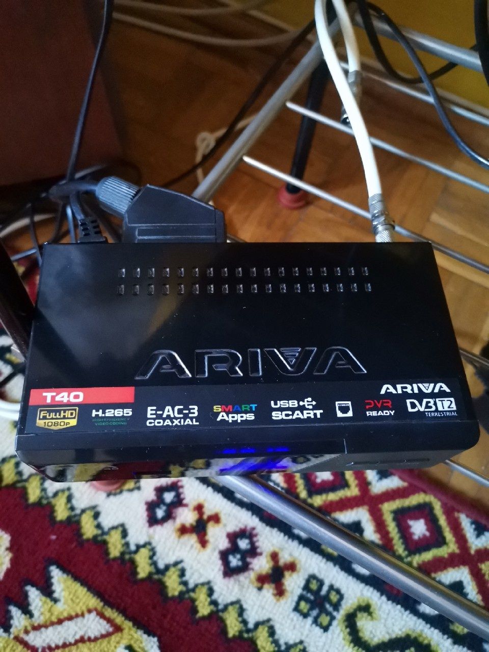 Ferguson Ariva T40 DVB-T2 H.265 HEVC dekoder tuner sprawny, z RJ-45