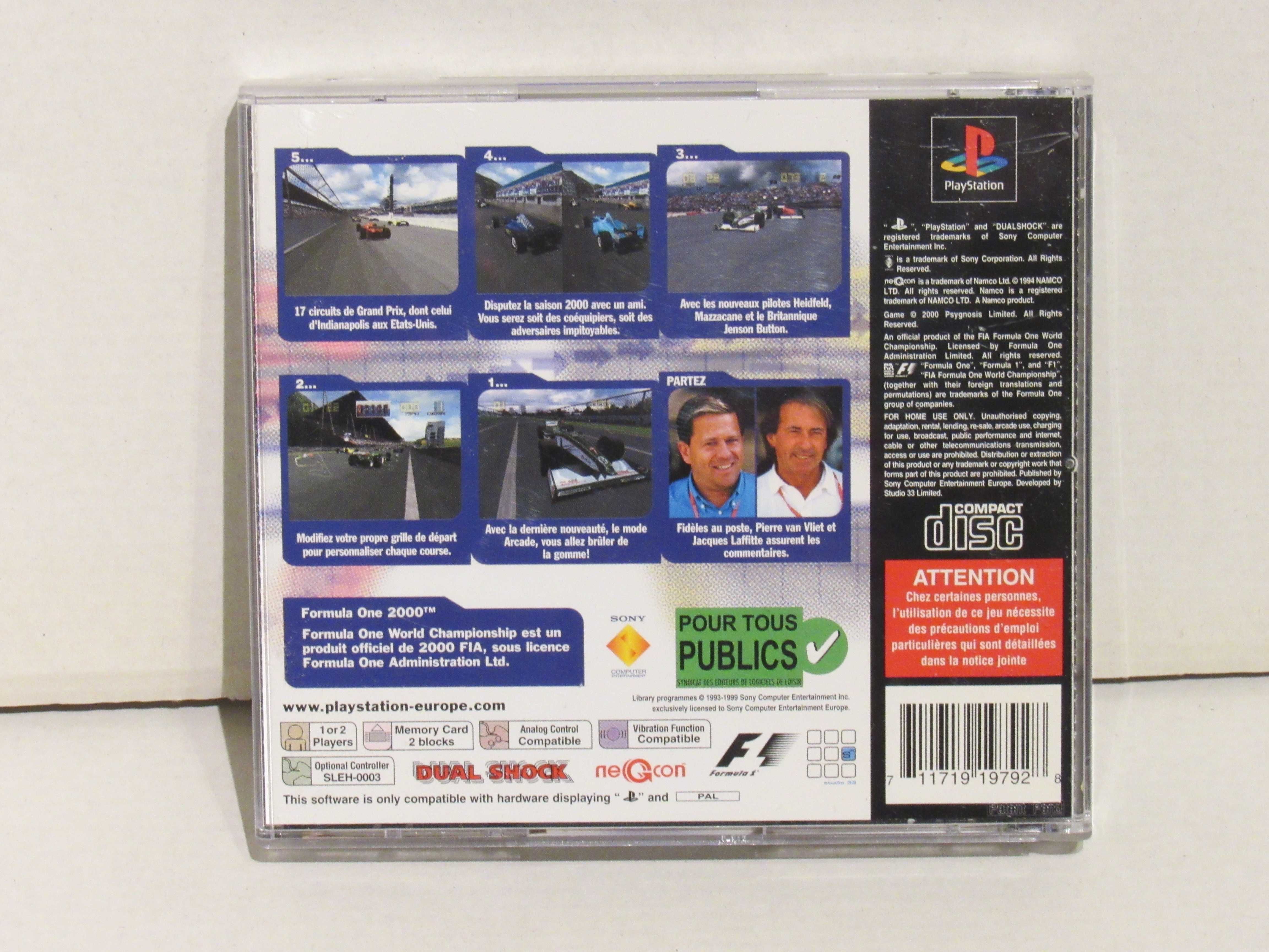 Jogo Playstation PS1 PSX PSOne Formula One 2000 completo