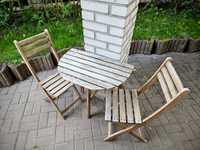 Zestaw balkonowy Ikea Askholmen, stół i krzesła