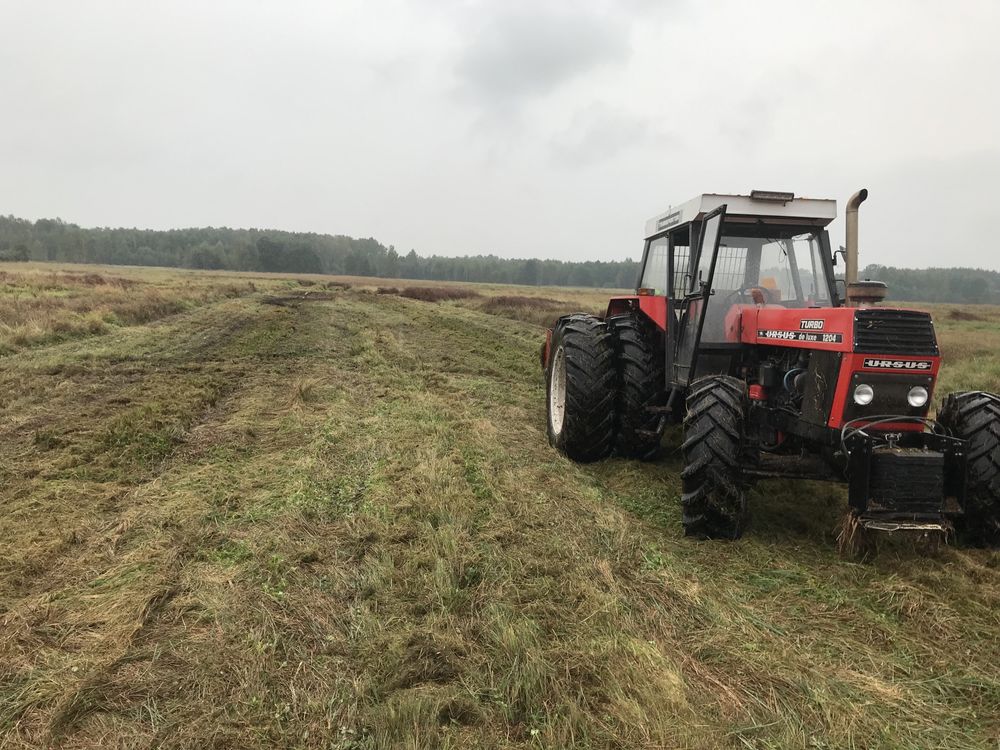 Usługi mulczerem bagna pole biomasa rębak koszenie