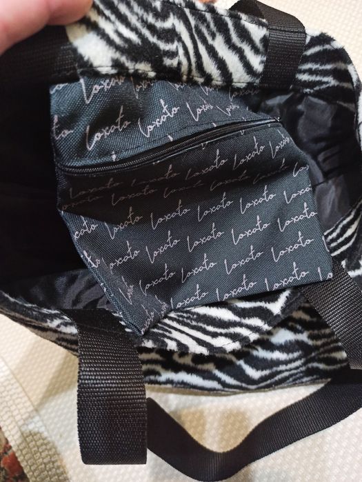 Сумка шопер принт зебра