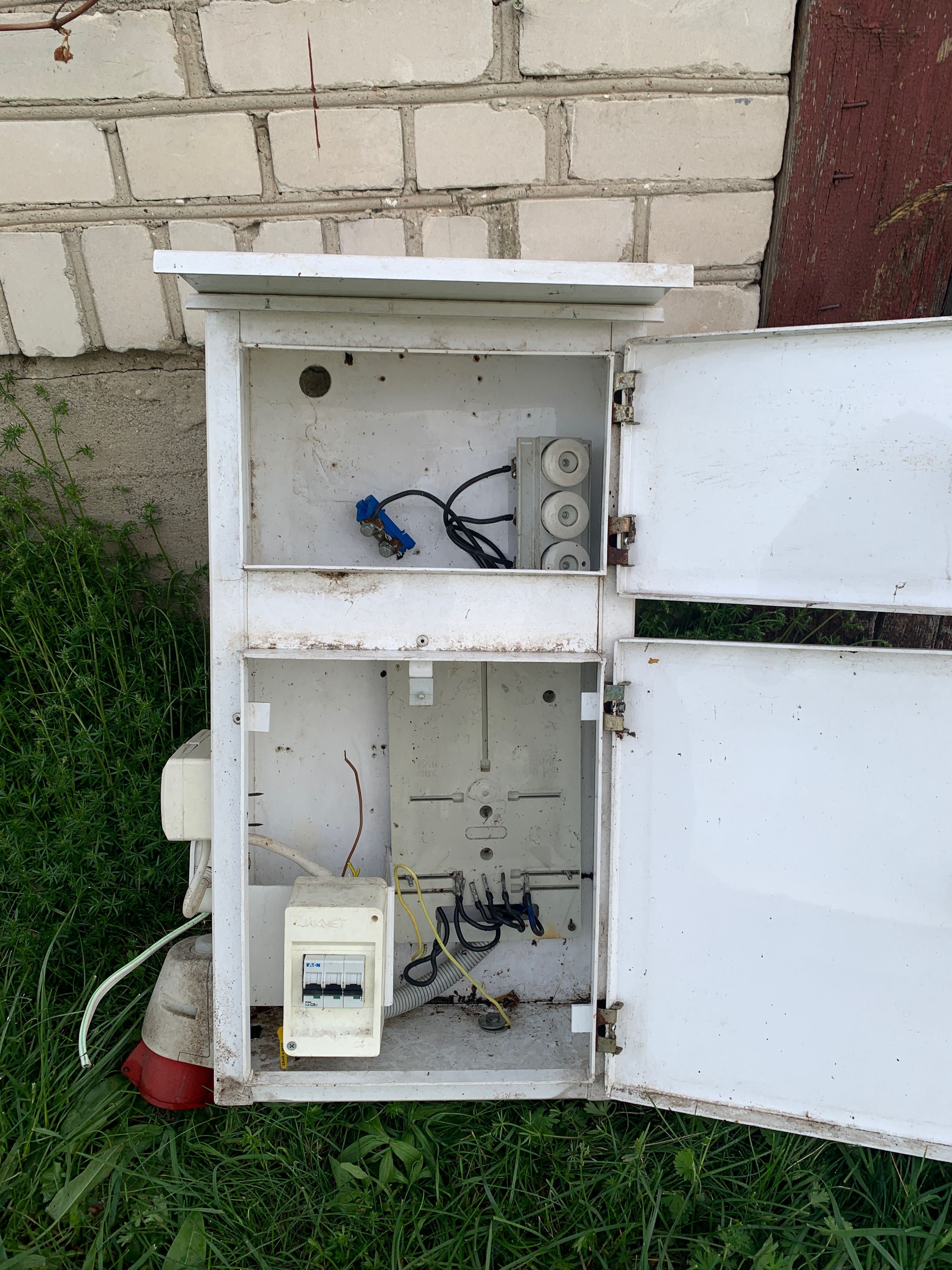 Skrzynka elektryczna na budowę działkę