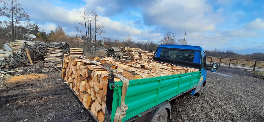drewno kominkowe opałowe rozpałka buk brzoza dąb  grab jodła bukowe