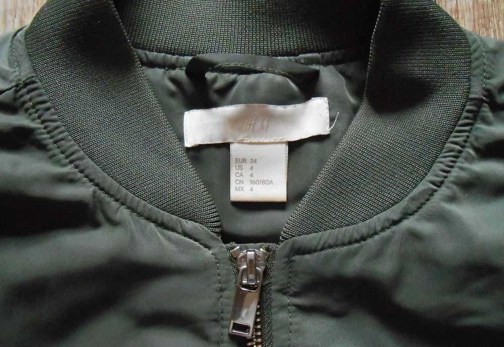 Kurtka bomberka z H&M M oliwkowa