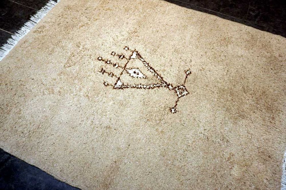 Tapete BERBERE BENI OURAIN (Atlas) em Lã, 215cm x 172cm, muito expesso