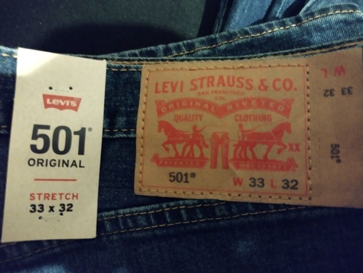 Spodnie Levi's 501 prosto ze Stanów nowe, metki