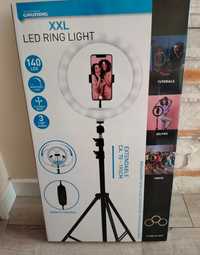 Nowa lampa pierścieniowa LED ring light na statywie 195 smartfon