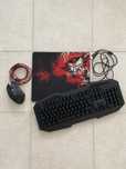 Conjunto teclado + rato + tapete Trust GXT
